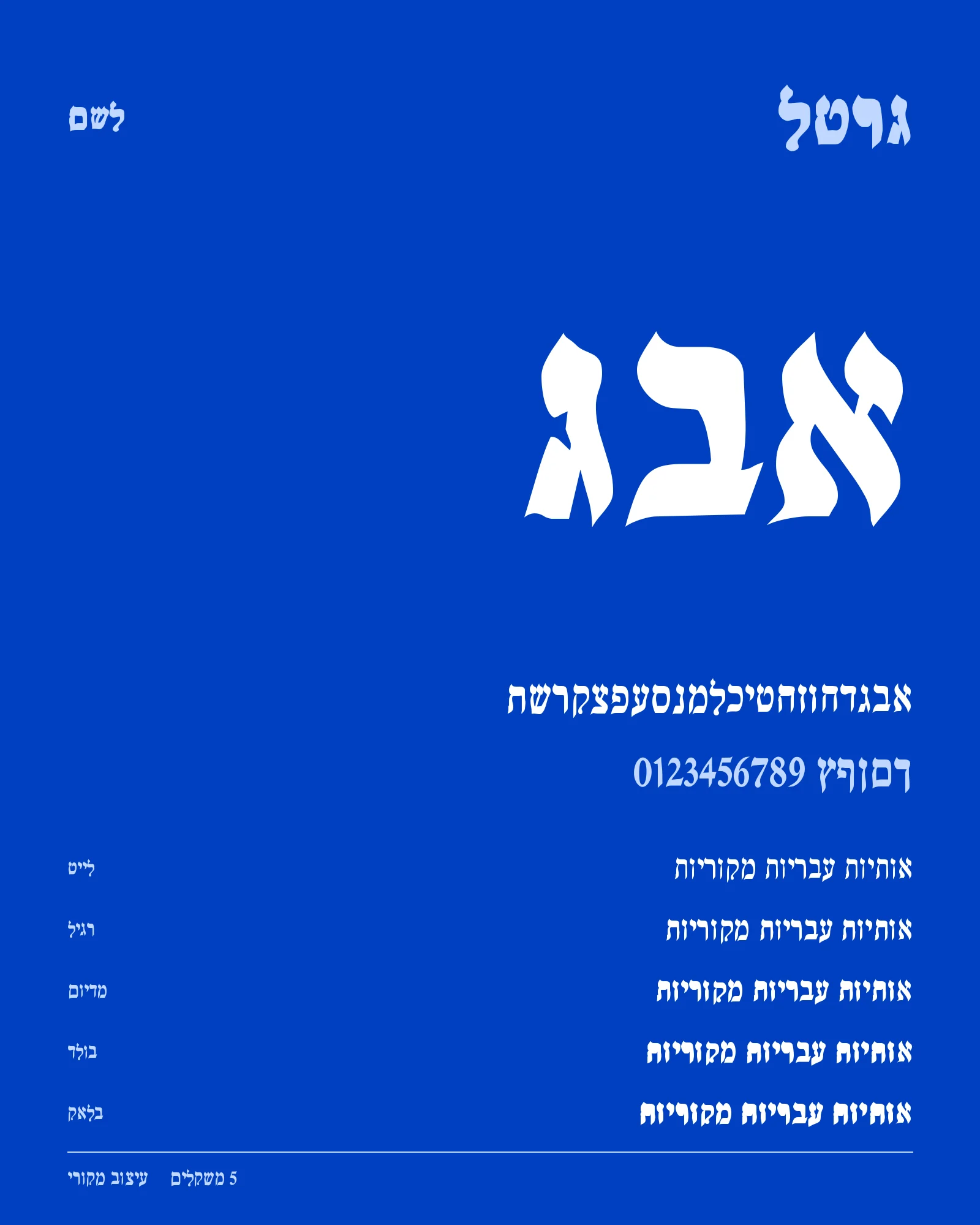 פוסטר דוגמה של גרטל
